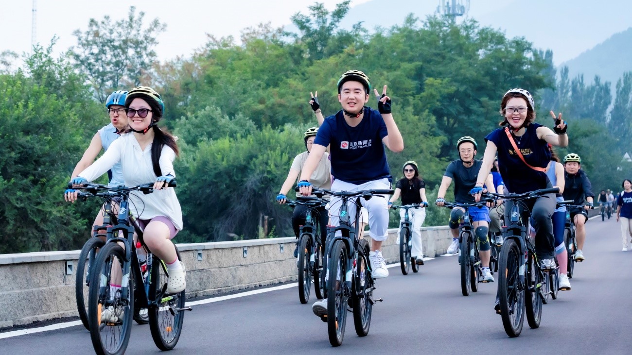 「騎行雁棲湖，凝聚團隊力！」 一日騎行團建，挑戰(zhàn)與美景同行！